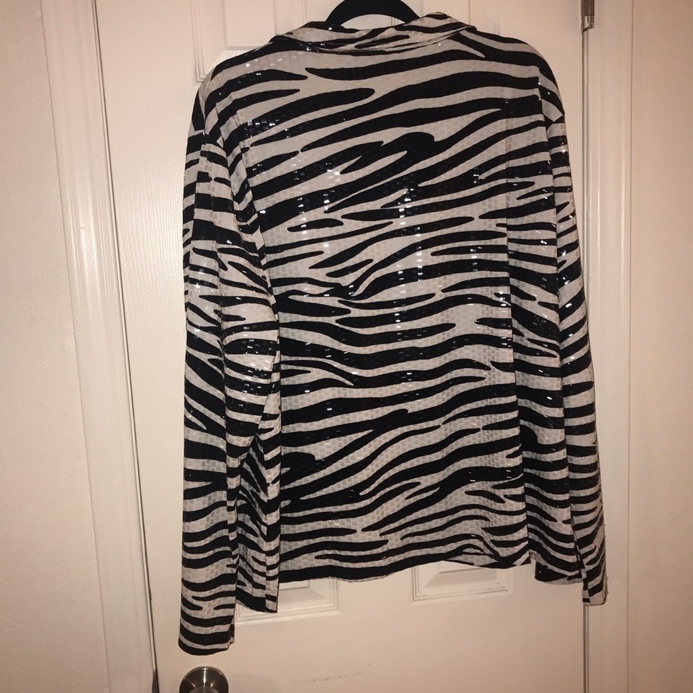 *Lisa International Zebra print jacket - Picture 6 of 10